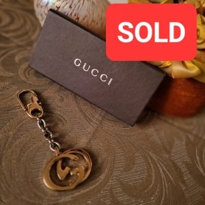 💟SOLD💟AUTHENTIC GUCCI GG Logo Key Holder Ring, NWOT